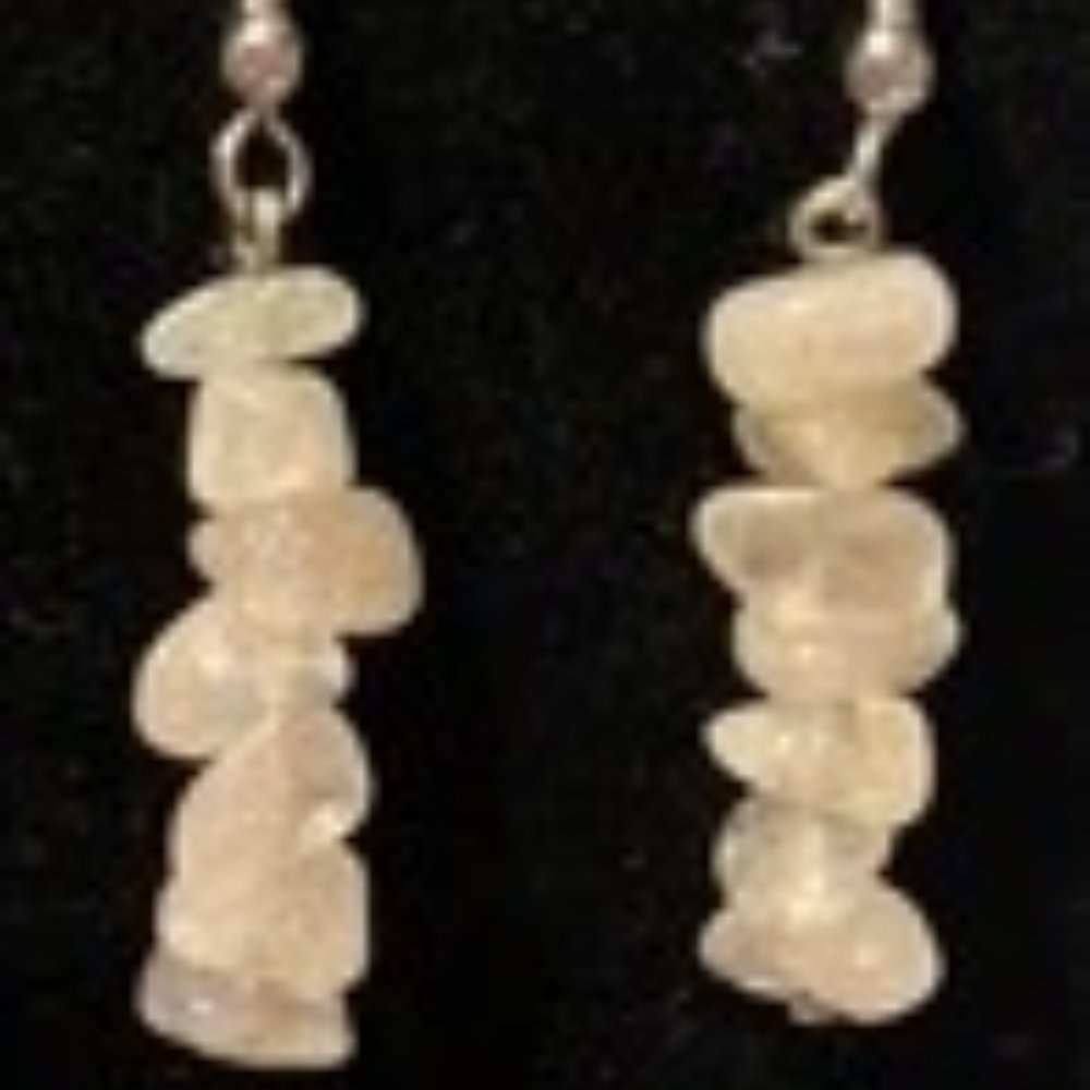 Handcrafted Natural stone/crystal earrings